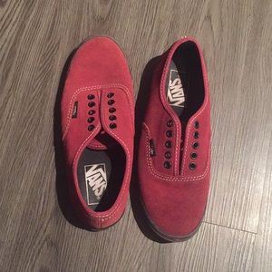 Maroon vans